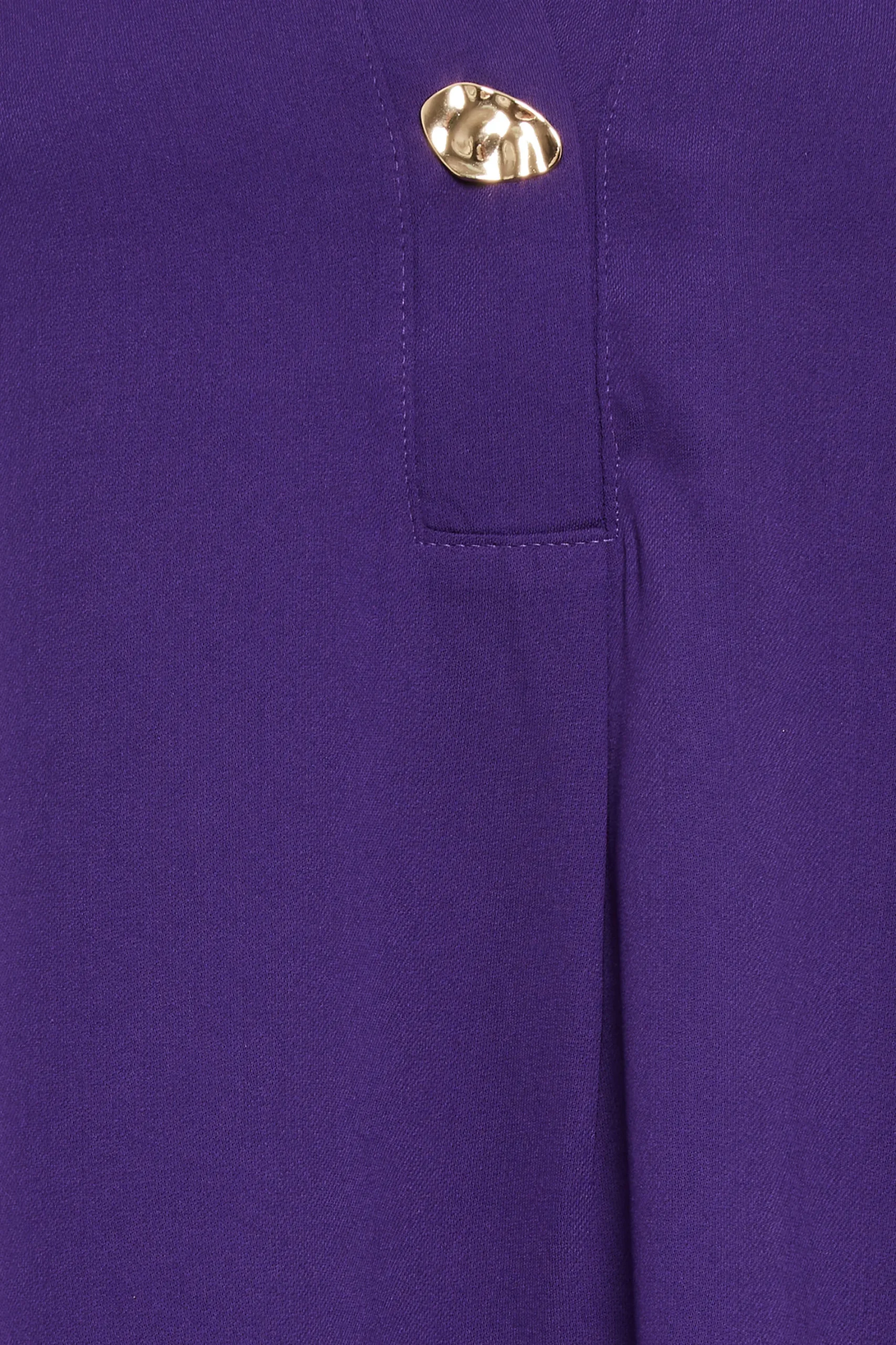 M&Co Womens Purple Statement Button Tab Sleeve Shirt>Women Shirts