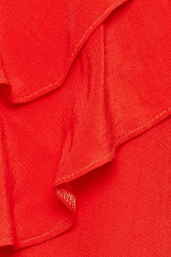 M&Co Womens Red Frill Front Blouse><noscript><img width=