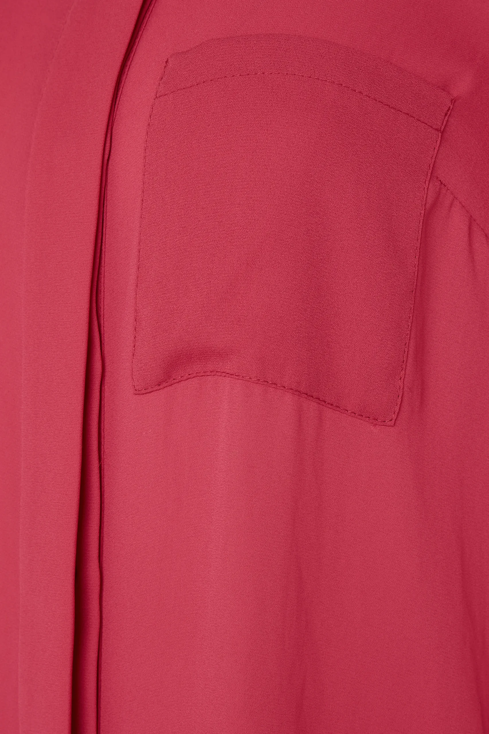 M&Co Womens Red Satin Contrast Panel Shirt>Women Shirts