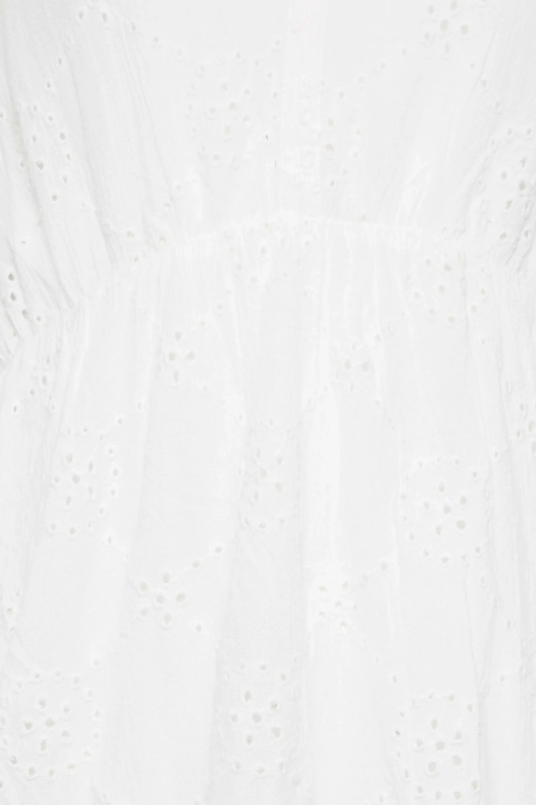 M&Co Womens White Broderie V-Neck Blouse>Women Short Sleeve Tops