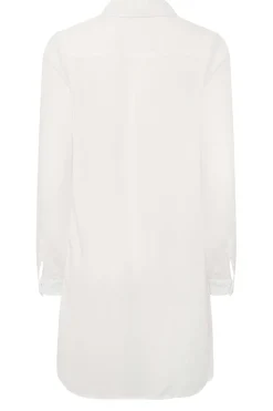 M&Co Womens White Dipped Hem Shirt><noscript><img width=