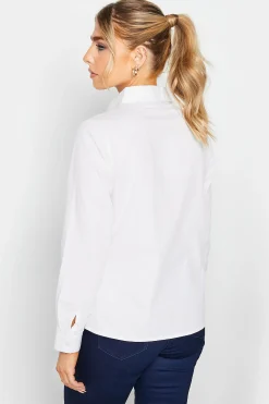 M&Co Womens White Fitted Poplin Shirt><noscript><img width=