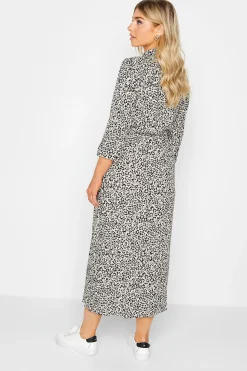 M&Co Womens White Ivory Floral Print Tie Belt Shirt Dress><noscript><img width=