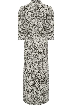 M&Co Womens White Ivory Floral Print Tie Belt Shirt Dress><noscript><img width=