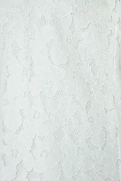 M&Co Womens White Lace Puff Sleeve Blouse><noscript><img width=