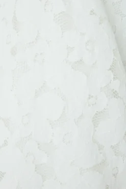 M&Co Womens White Lace Tie Back Blouse><noscript><img width=