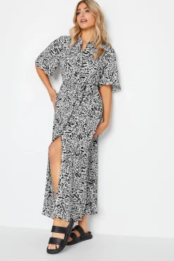 M&Co Womens White Mixed Animal Print Shirt Dress>Women Shirt Dresses