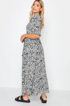 M&Co Womens White Mixed Animal Print Shirt Dress><noscript><img width=