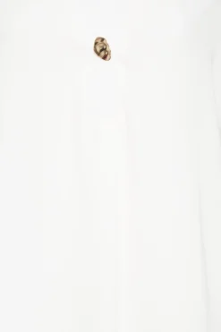 M&Co Womens White Statement Button Tab Sleeve Shirt><noscript><img width=