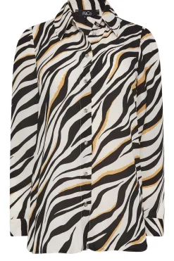 M&Co Womens White Zebra Print Tunic Shirt><noscript><img width=