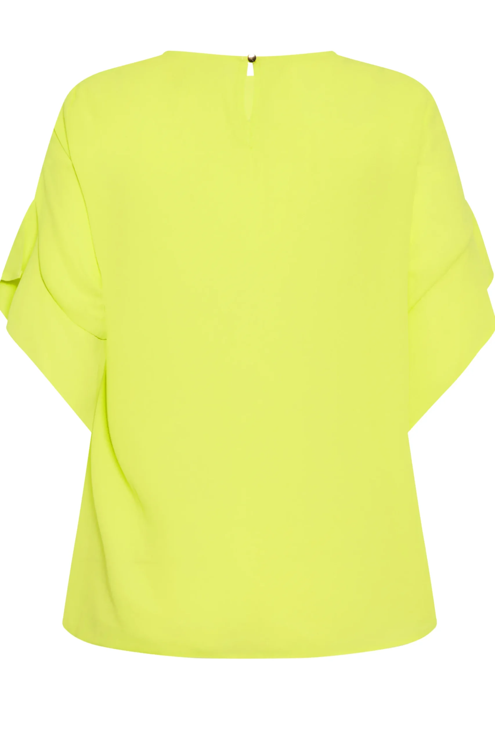 M&Co Womens Yellow Frill Sleeve Blouse>Women Short Sleeve Tops