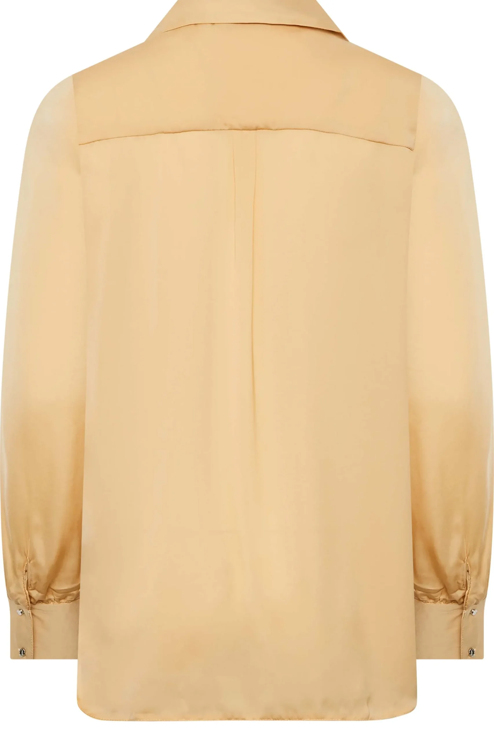 M&Co Womens Yellow Satin V-Neck Blouse>Women Shirts