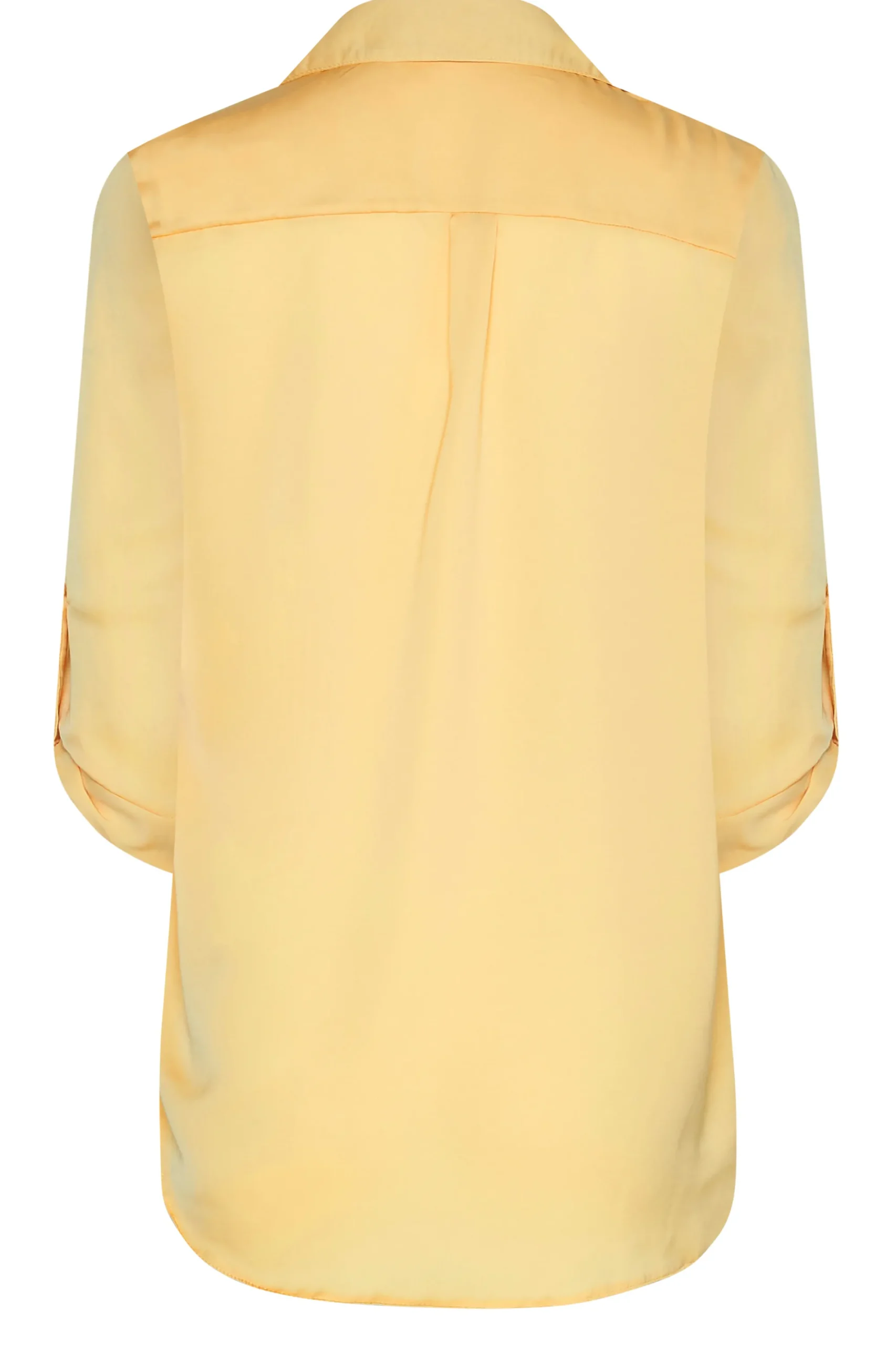 M&Co Womens Yellow Tab Sleeve Shirt>Women Shirts