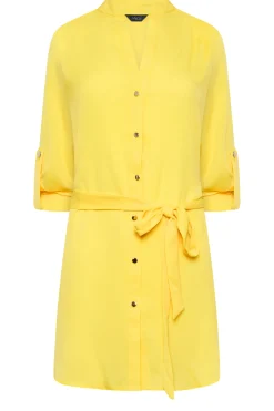 M&Co Womens Yellow Tie Waist Blouse><noscript><img width=