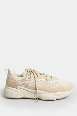 M&Co Pixiegirl Pixiegirl Beige Brown Chunky Mesh Panel Trainers In Standard Fit><noscript><img width=