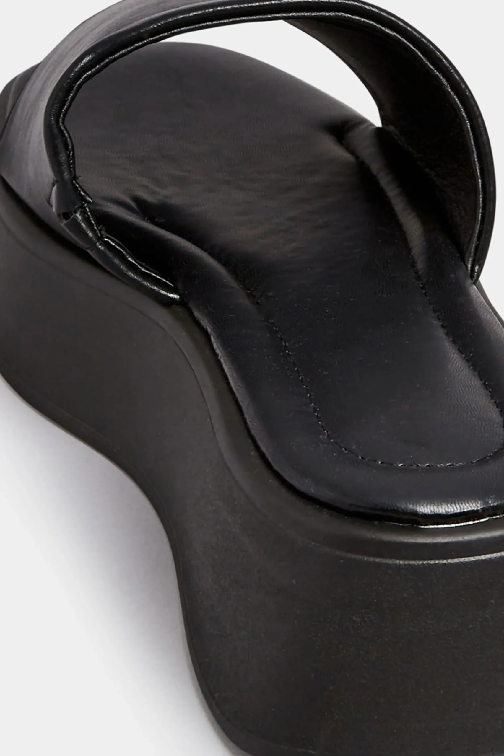 M&Co Pixiegirl Pixiegirl Black Flatform Mule Sandals In Standard Fit>Women Sandals