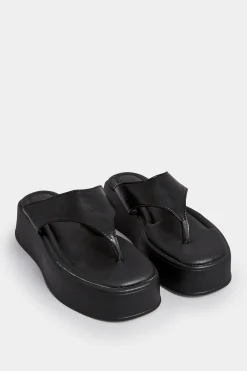 M&Co Pixiegirl Pixiegirl Black Flatform Flip Flops In Standard Fit>Women Sandals