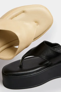 M&Co Pixiegirl Pixiegirl Black Flatform Flip Flops In Standard Fit><noscript><img width=