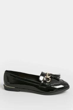 M&Co Pixiegirl Pixiegirl Black Patent Loafers In Standard Fit><noscript><img width=