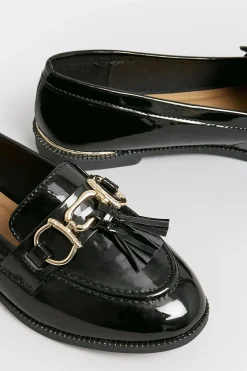 M&Co Pixiegirl Pixiegirl Black Patent Loafers In Standard Fit><noscript><img width=