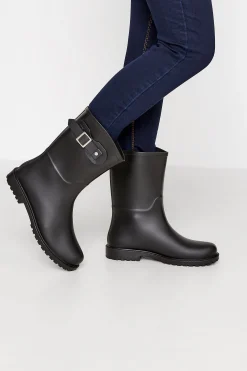 M&Co Pixiegirl Pixiegirl Black Buckle Wellies In Standard Fit>Women Boots