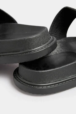 M&Co Pixiegirl Pixiegirl Black Buckle Strap Sandals In Standard D Fit><noscript><img width=