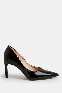 M&Co Pixiegirl Pixiegirl Black Patent Pointed Court Shoes In Standard Fit><noscript><img width=