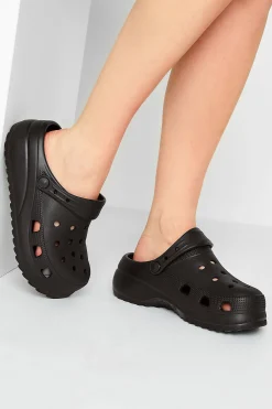 M&Co Pixiegirl Pixiegirl Black Platform Clog Sandal In Standard Fit>Women Flat Shoes