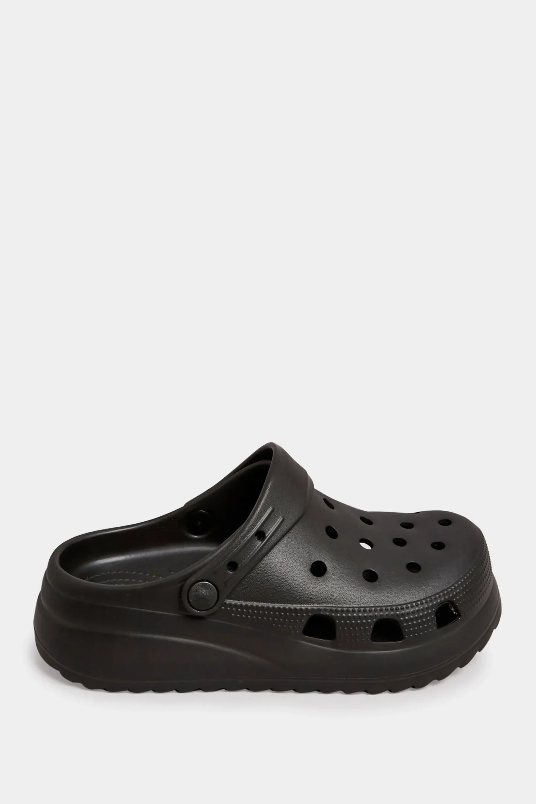 M&Co Pixiegirl Pixiegirl Black Platform Clog Sandal In Standard Fit>Women Flat Shoes