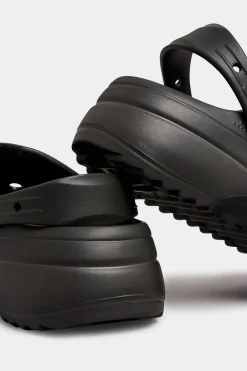 M&Co Pixiegirl Pixiegirl Black Platform Clog Sandal In Standard Fit><noscript><img width=