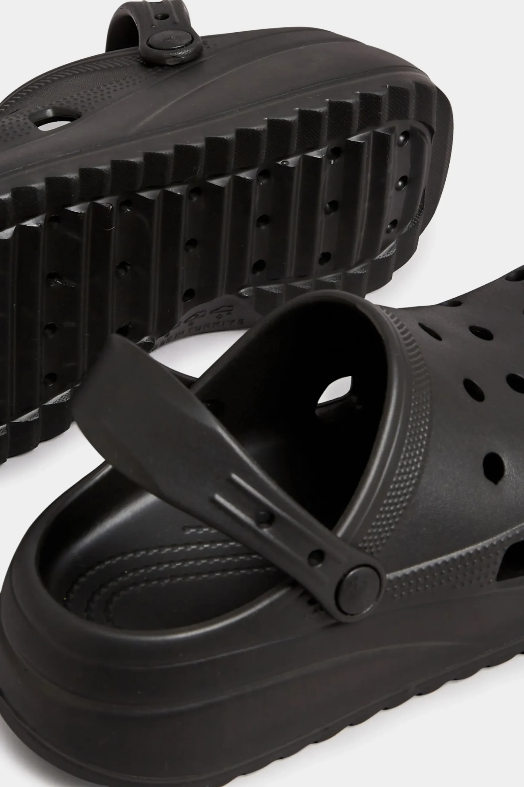 M&Co Pixiegirl Pixiegirl Black Platform Clog Sandal In Standard Fit>Women Flat Shoes