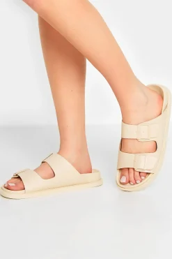 M&Co Pixiegirl Pixiegirl Cream Two Buckle Sandals In Standard Fit>Women Flat Shoes