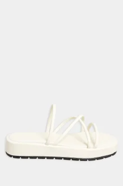 M&Co Pixiegirl Pixiegirl Cream Strappy Flatform Sandals In Standard Fit><noscript><img width=