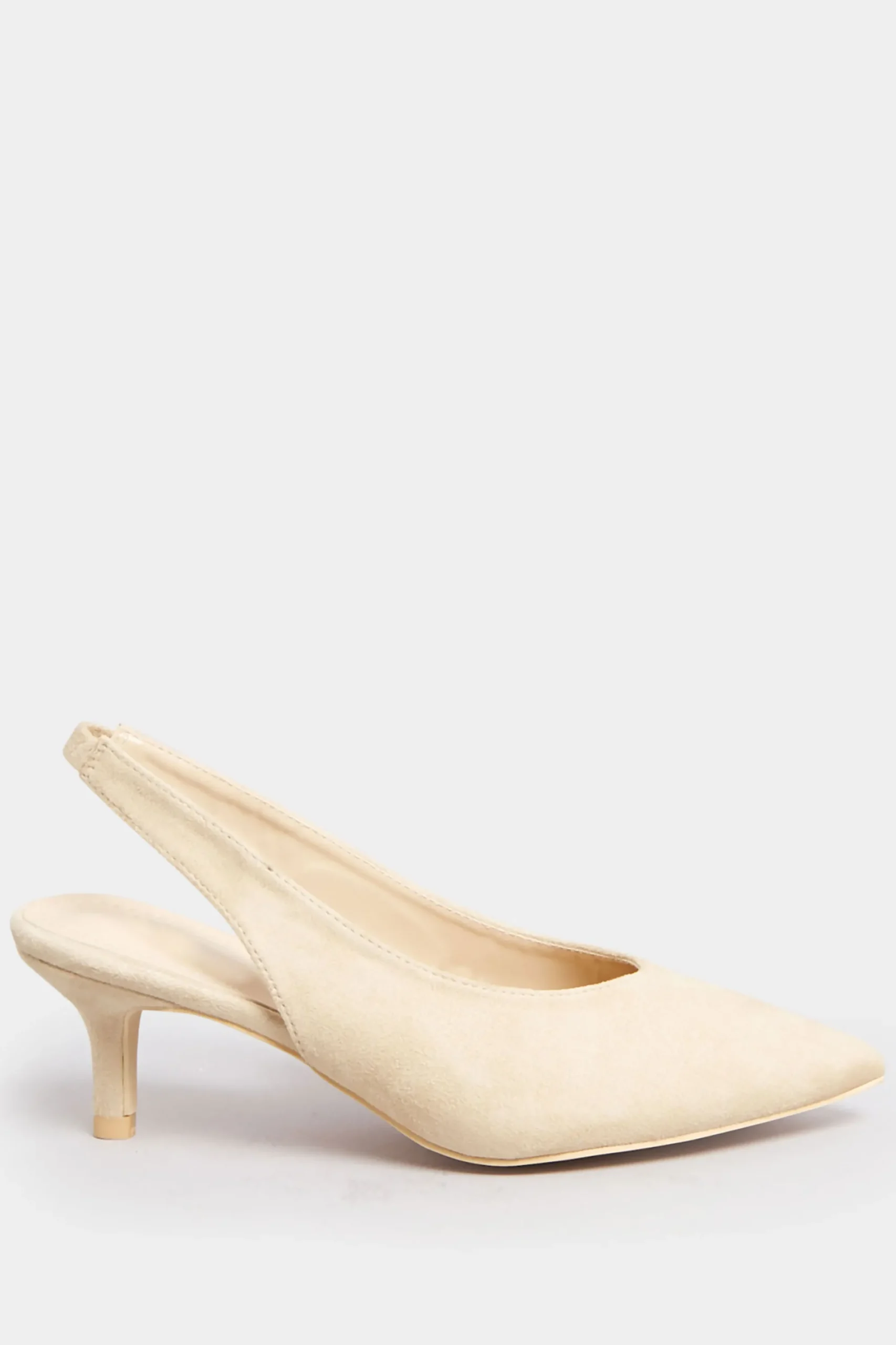 M&Co Pixiegirl Pixiegirl Nude Slingback Kitten Heel Court Shoes In Standard Fit>Women Heels