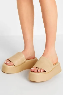 M&Co Pixiegirl Pixiegirl Nude Flatform Mule Sandals In Standard Fit>Women Sandals