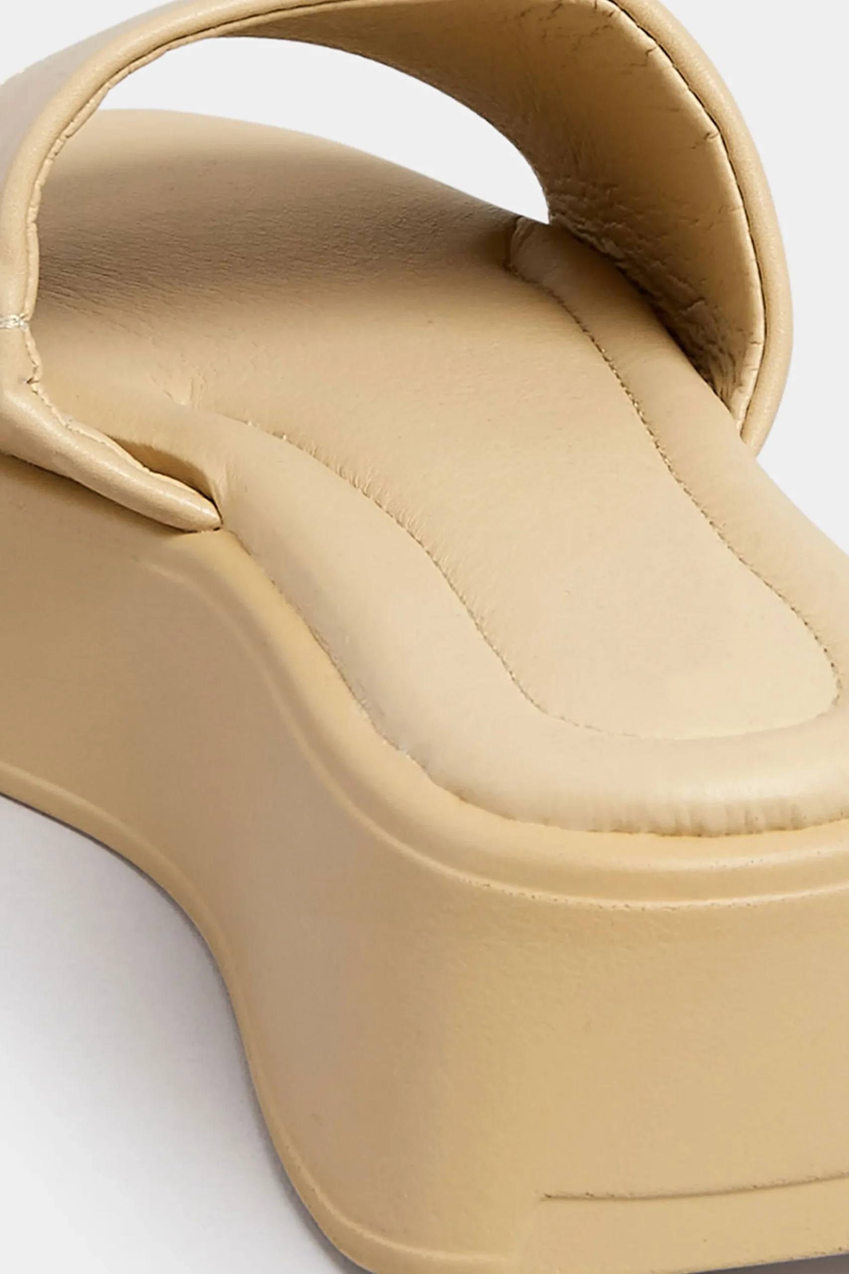 M&Co Pixiegirl Pixiegirl Nude Flatform Mule Sandals In Standard Fit>Women Sandals