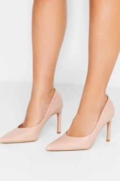M&Co Pixiegirl Pixiegirl Nude Patent Pointed Court Shoes In Standard Fit>Women Heels