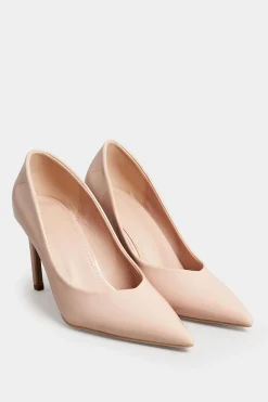 M&Co Pixiegirl Pixiegirl Nude Patent Pointed Court Shoes In Standard Fit>Women Heels