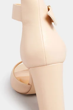 M&Co Pixiegirl Pixiegirl Nude Ankle Strap High Block Heels In Standard Fit><noscript><img width=