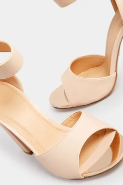 M&Co Pixiegirl Pixiegirl Nude Ankle Strap High Block Heels In Standard Fit><noscript><img width=