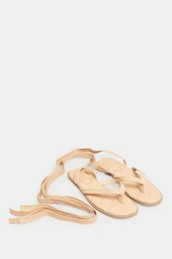 M&Co Pixiegirl Pixiegirl Nude Ankle Tie Sandals In Standard Fit>Women Flat Shoes