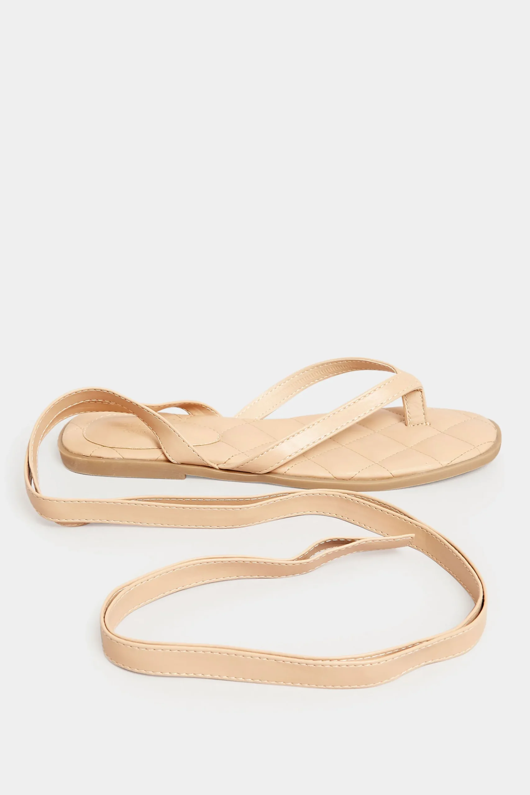 M&Co Pixiegirl Pixiegirl Nude Ankle Tie Sandals In Standard Fit>Women Flat Shoes