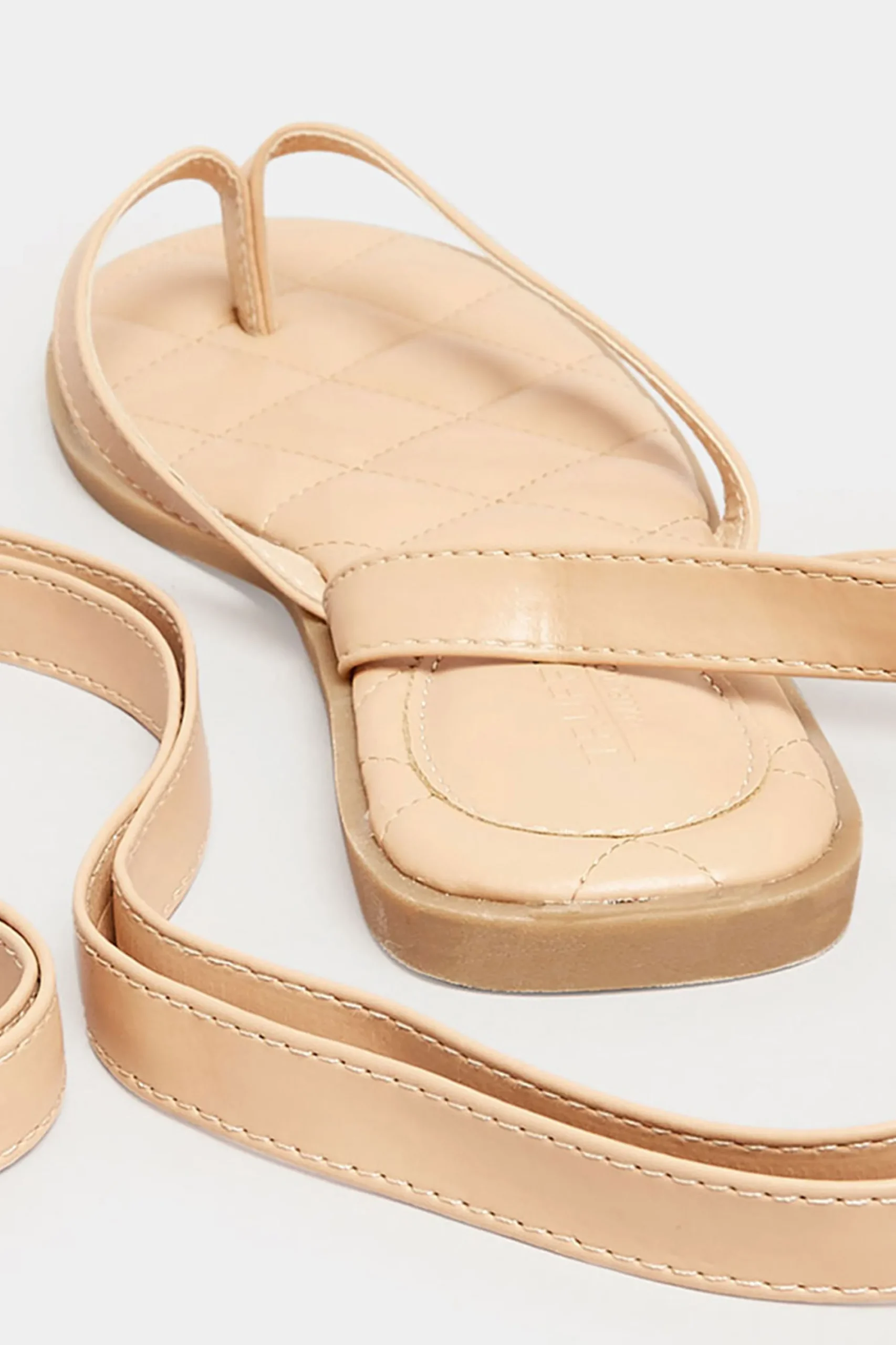 M&Co Pixiegirl Pixiegirl Nude Ankle Tie Sandals In Standard Fit>Women Flat Shoes