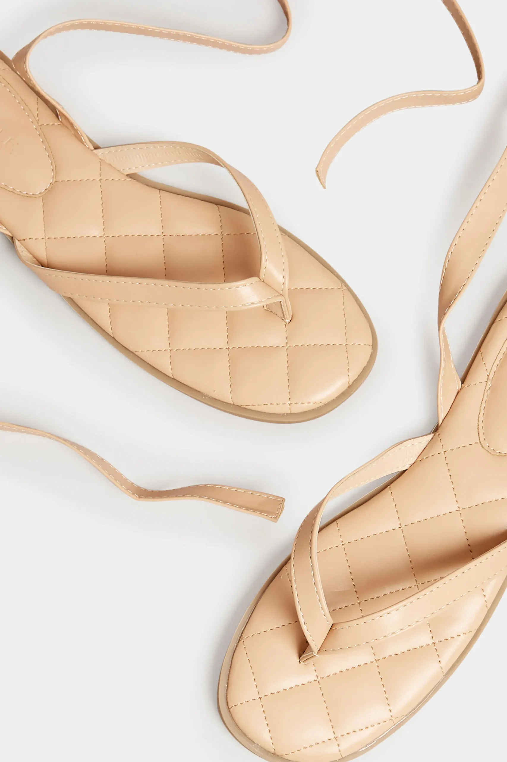 M&Co Pixiegirl Pixiegirl Nude Ankle Tie Sandals In Standard Fit>Women Flat Shoes