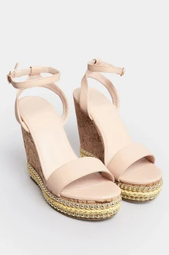 M&Co Pixiegirl Pixiegirl Nude High Wedge Heels In Standard Fit>Women Heels