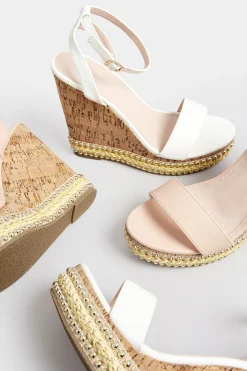 M&Co Pixiegirl Pixiegirl Nude High Wedge Heels In Standard Fit><noscript><img width=