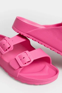 M&Co Pixiegirl Pixiegirl Pink Two Strap Sliders In Standard Fit><noscript><img width=