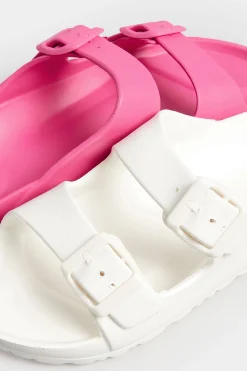 M&Co Pixiegirl Pixiegirl Pink Two Strap Sliders In Standard Fit><noscript><img width=