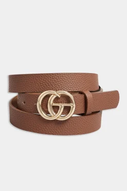 M&Co Yours Yours 2 Pack Black & Brown Double Hoop Belts><noscript><img width=