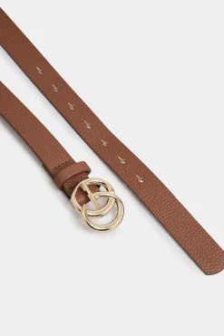 M&Co Yours Yours 2 Pack Black & Brown Double Hoop Belts><noscript><img width=